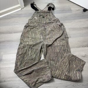 Vintage Liberty Overalls Mens 42x32 XL Realtree Camo Double Knee Carpenter USA